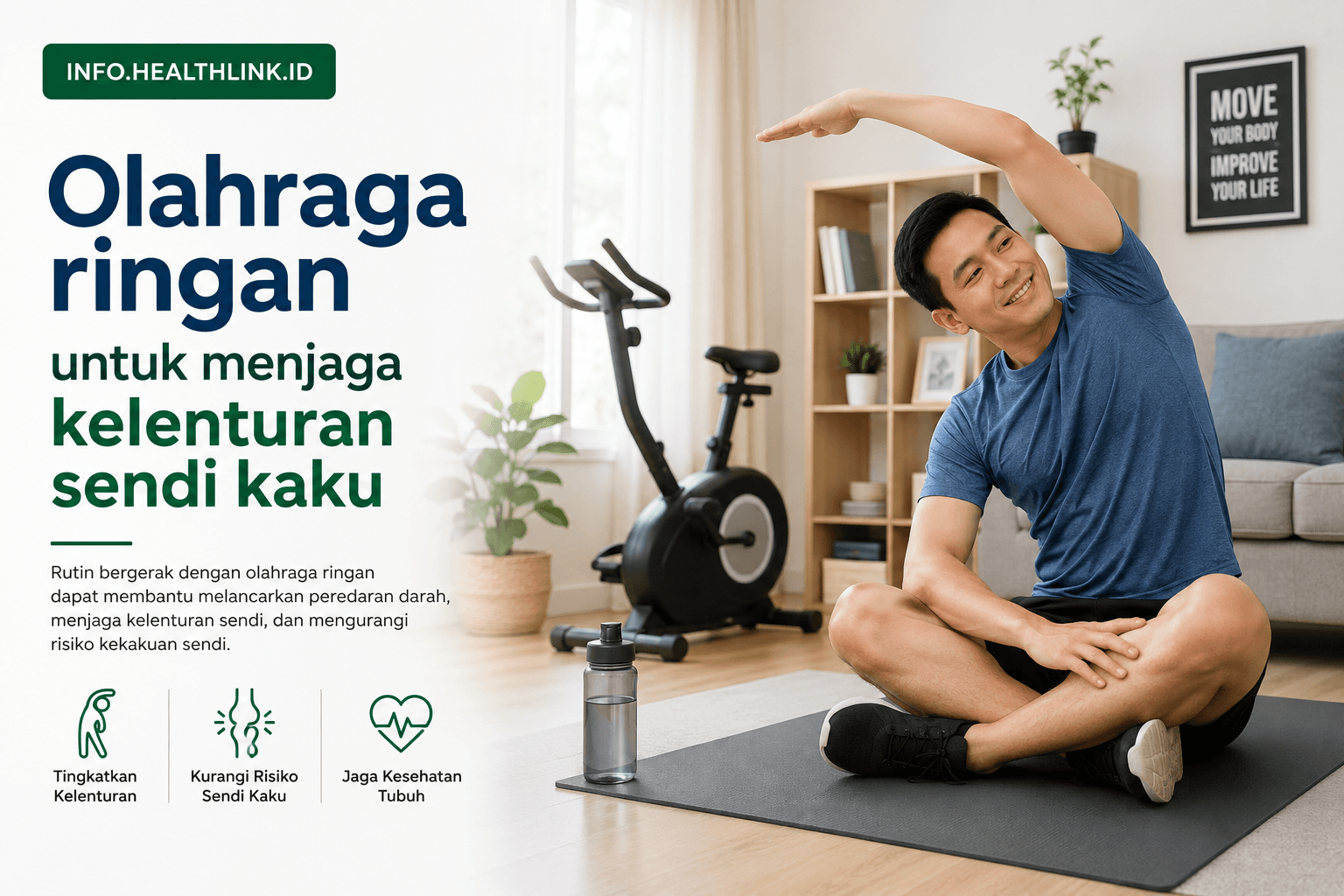 Olahraga ringan untuk menjaga kelenturan sendi kaku