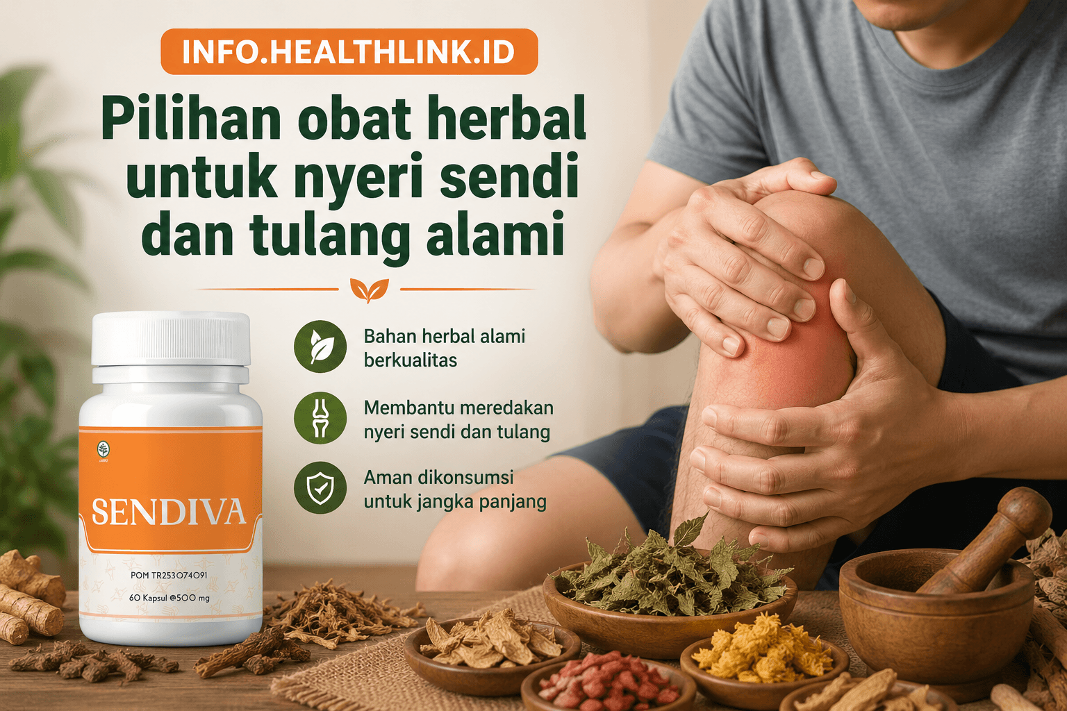 Pilihan obat herbal untuk nyeri sendi dan tulang alami